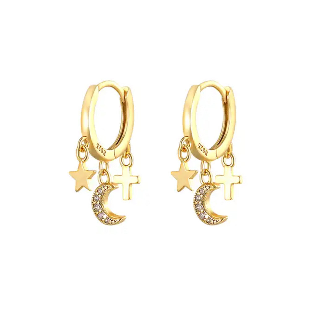 Cercei Moon aur 18K