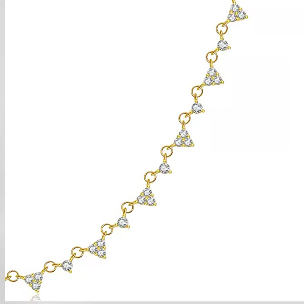 choker argint placat cu aur