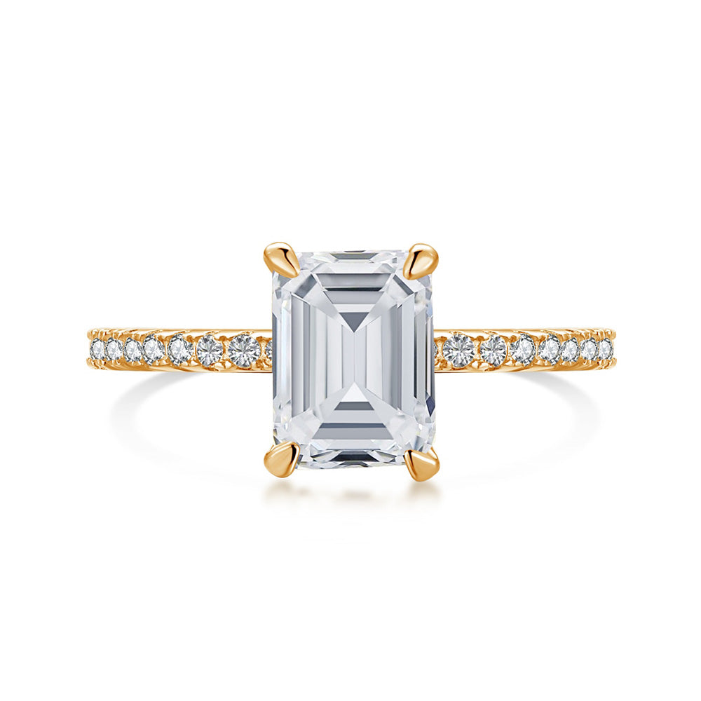 inel din argint placat cu aur 18K