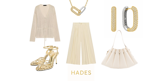Back to Office in prima zi de toamna: Outfit elegant cu cerceii FUSED si colierul GLITCH din colectia HADES