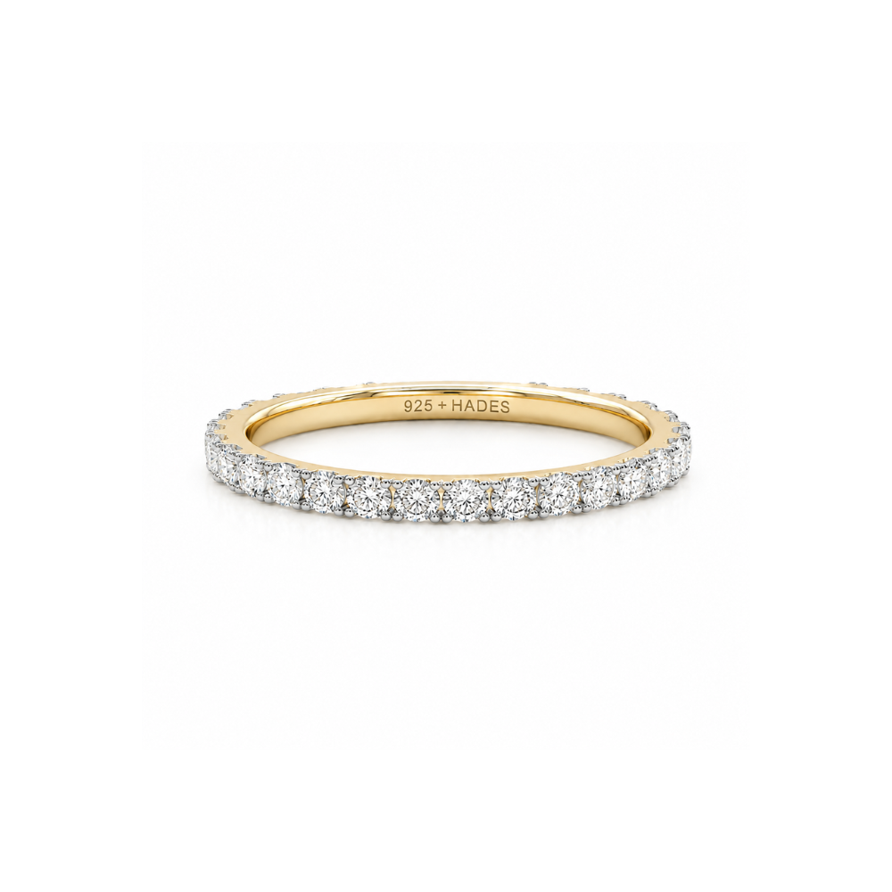 Sterope, inel tennis din argint 925 placat cu aur 14k sau rodiu