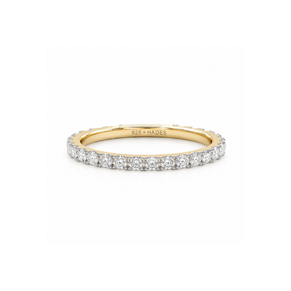 Sterope, inel tennis din argint 925 placat cu aur 14k sau rodiu