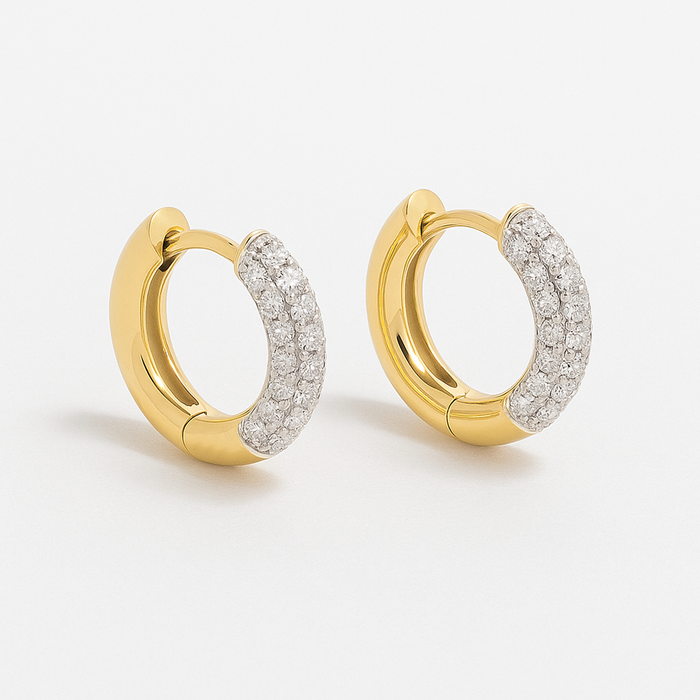 CHAINED | CERCEI MODULARI DIN ARGINT 925 PLACAT CU AUR 14K