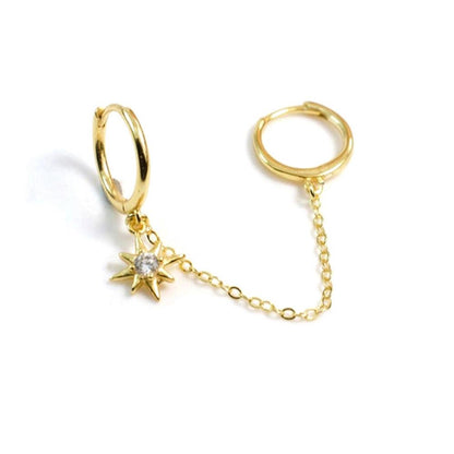 Selene, piercing din argint 925 cu zirconiu