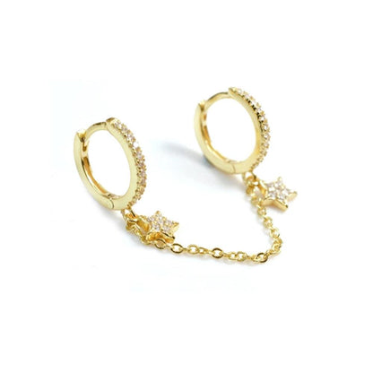 STYX, piercing din argint 925 placat cu aur 18k