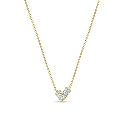 Thetis, colier geometric din argint 925 placat cu aur 18k