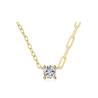 APHRODITE, colier cu zale din argint 925 placat cu aur 18k