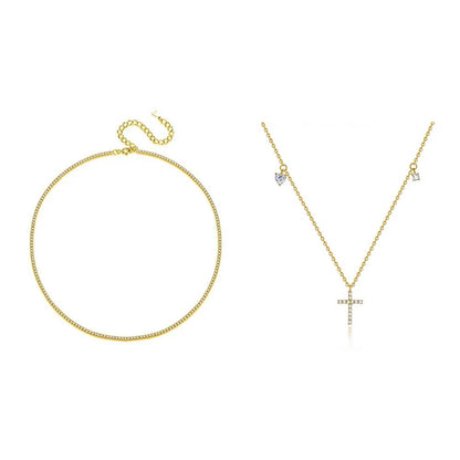 STEROPE + CRUX, set de coliere din argint 925