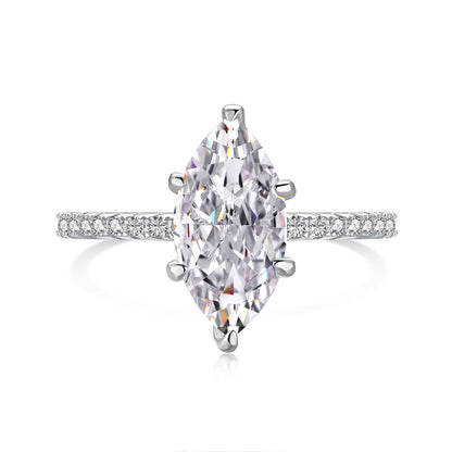 MARQUISE, inel din argint 925 cu piatra marquise