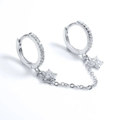 piercing din argint cu stelute