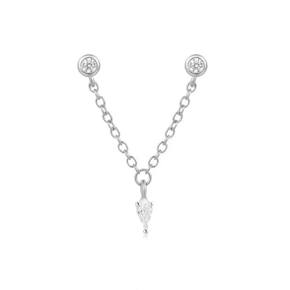 Lyra, piercing din argint 925 cu zirconiu, detaliu produs 4