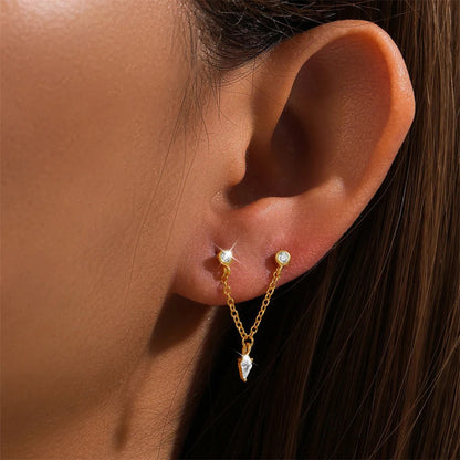 Lyra, piercing din argint 925 cu zirconiu, detaliu produs 3