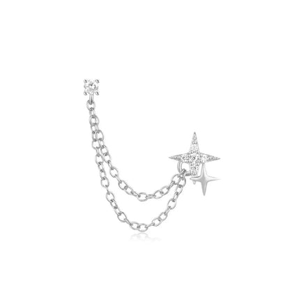 URANIA, piercing din argint 925 cu zirconiu