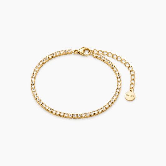 Sterope M, bratara tennis din argint 925 placata cu aur 14k sau rodiu