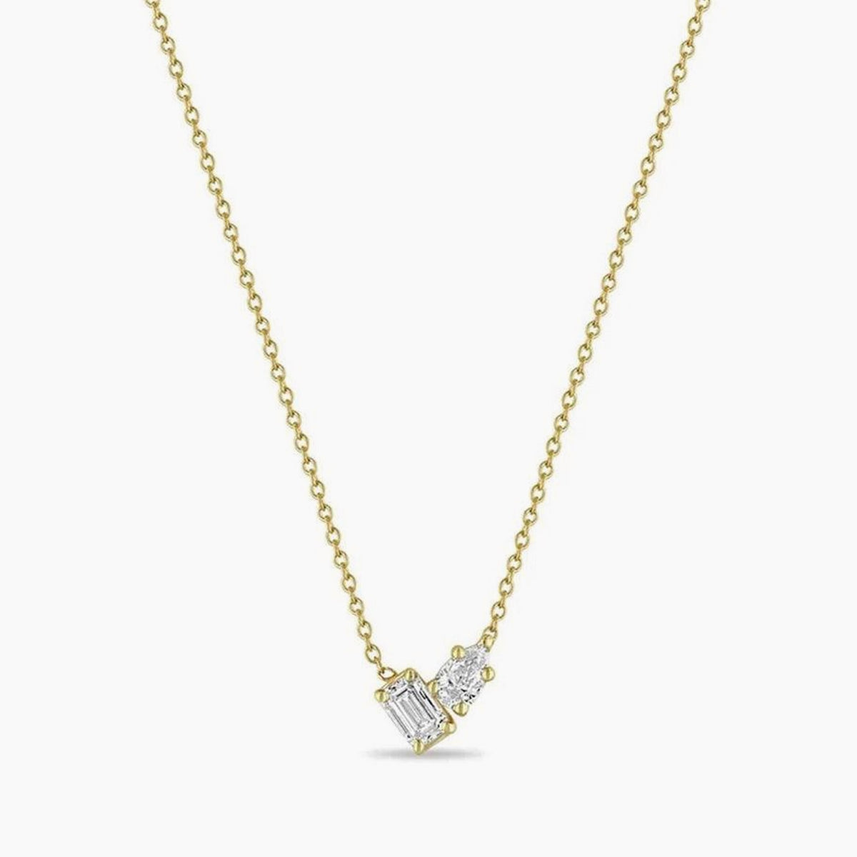 Thetis, colier geometric din argint 925 placat cu aur 18k
