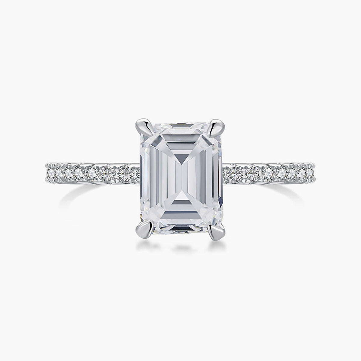 Emeraude, inel din argint 925 cu piatra emerald