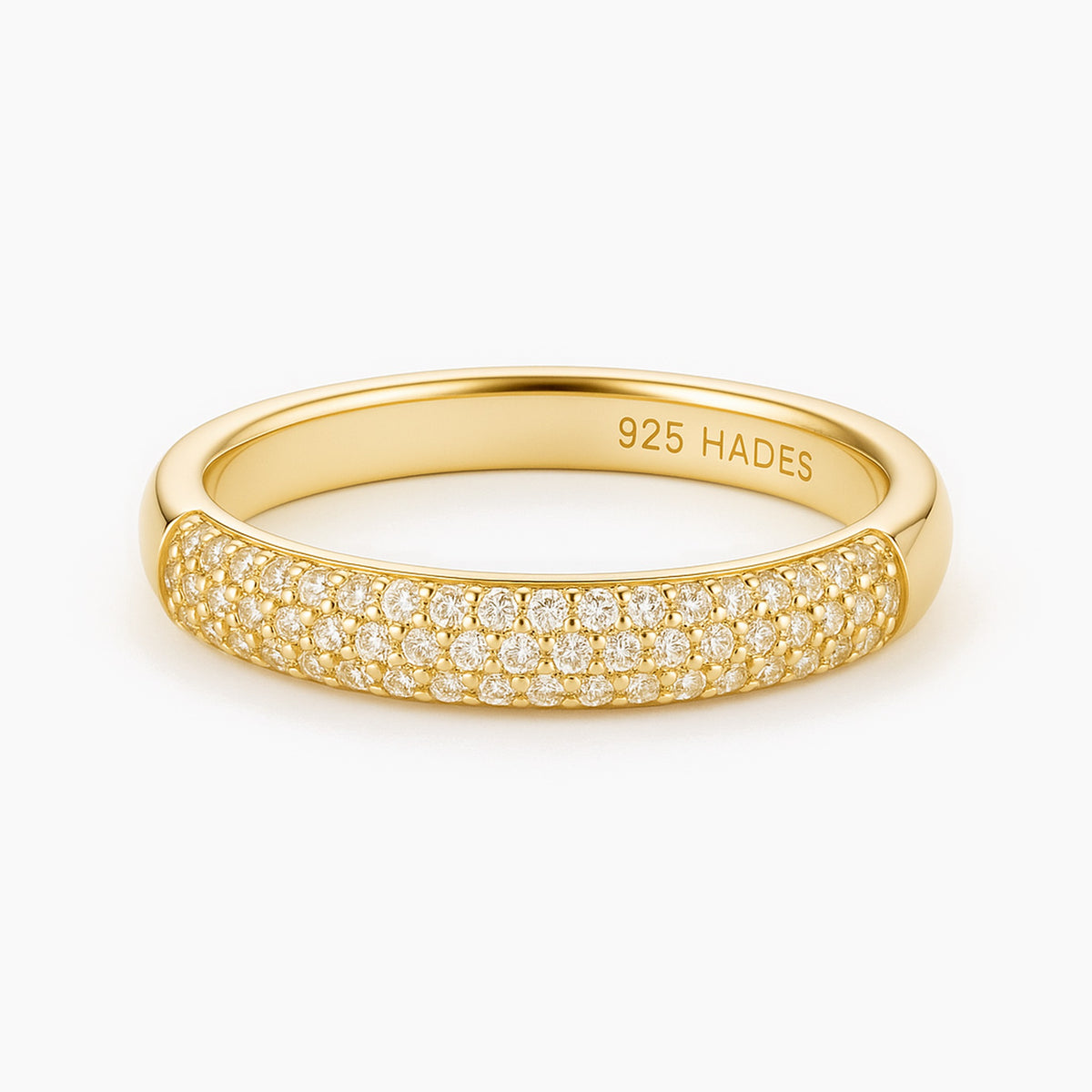 Core, inel tip verigheta din argint 925 placat cu aur 14k