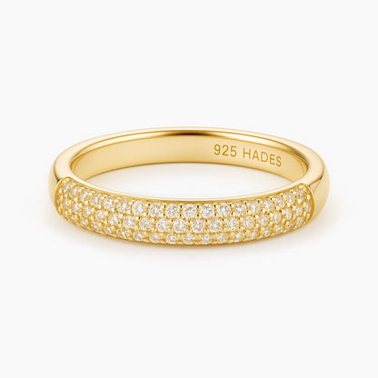 Core, inel tip verigheta din argint 925 placat cu aur 14k