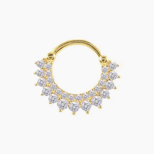 Radiant, piercing din argint 925 cu zirconiu