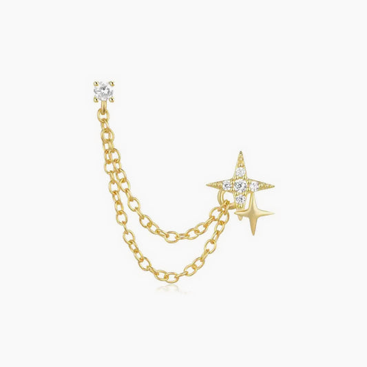 Urania, piercing din argint 925 cu zirconiu
