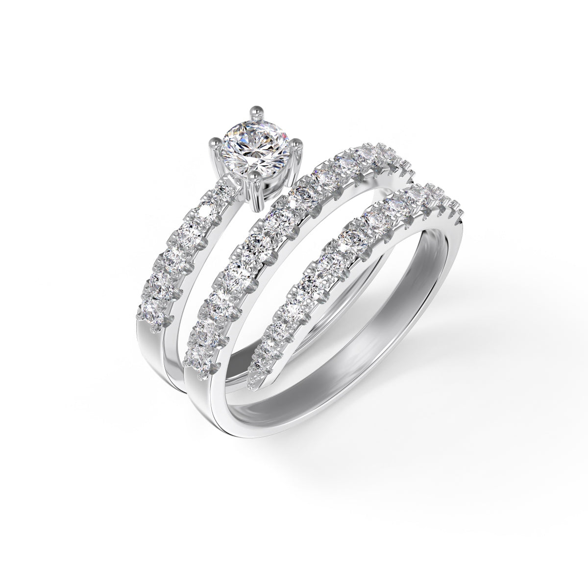 Twist, inel din argint 925 cu zirconiu, detaliu produs 2